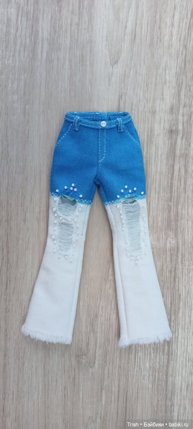 Джинсы для пышечки — Одежда и обувь для кукол своими руками: фото (фото 2)