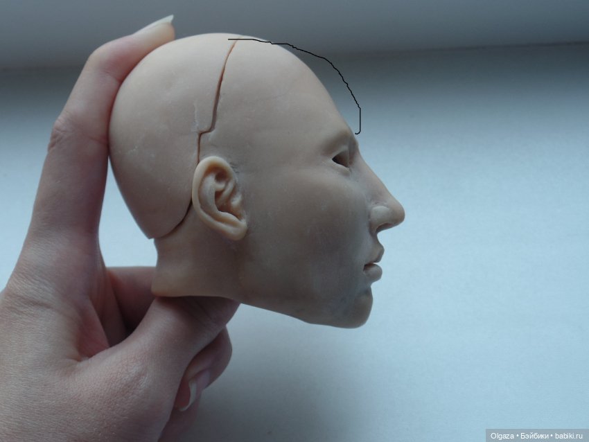 Продолжаю лепить свою куклу БЖД (фото 4)