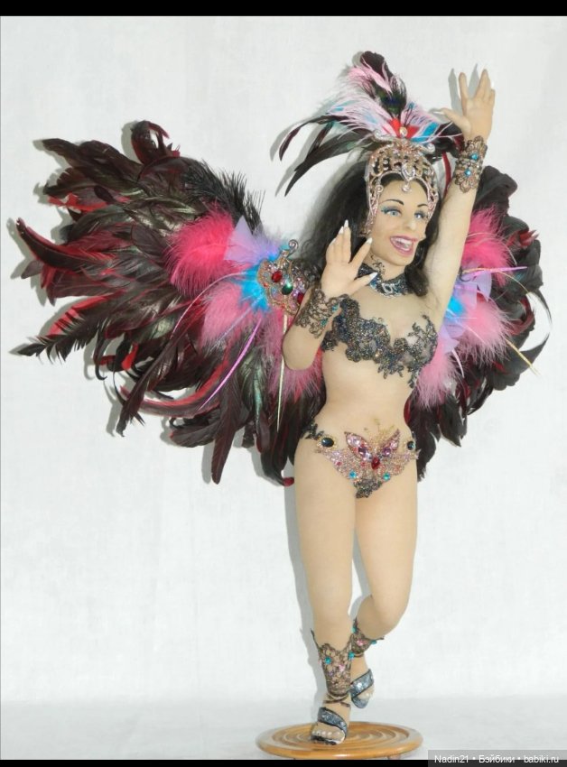 Текстильная кукла Красотка из Рио (фото 2)