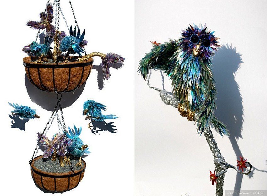 Изящные скульптуры из компакт-дисков от Шона Эйвери (Sean E. Avery)