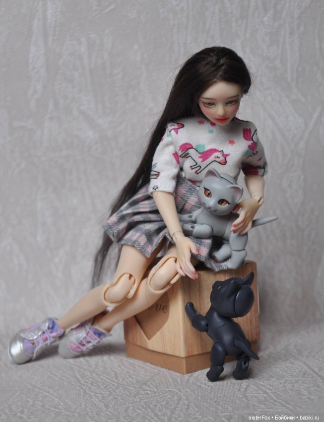 Лили и котики — Авторские шарнирные куклы своими руками: лепка (фото 6)