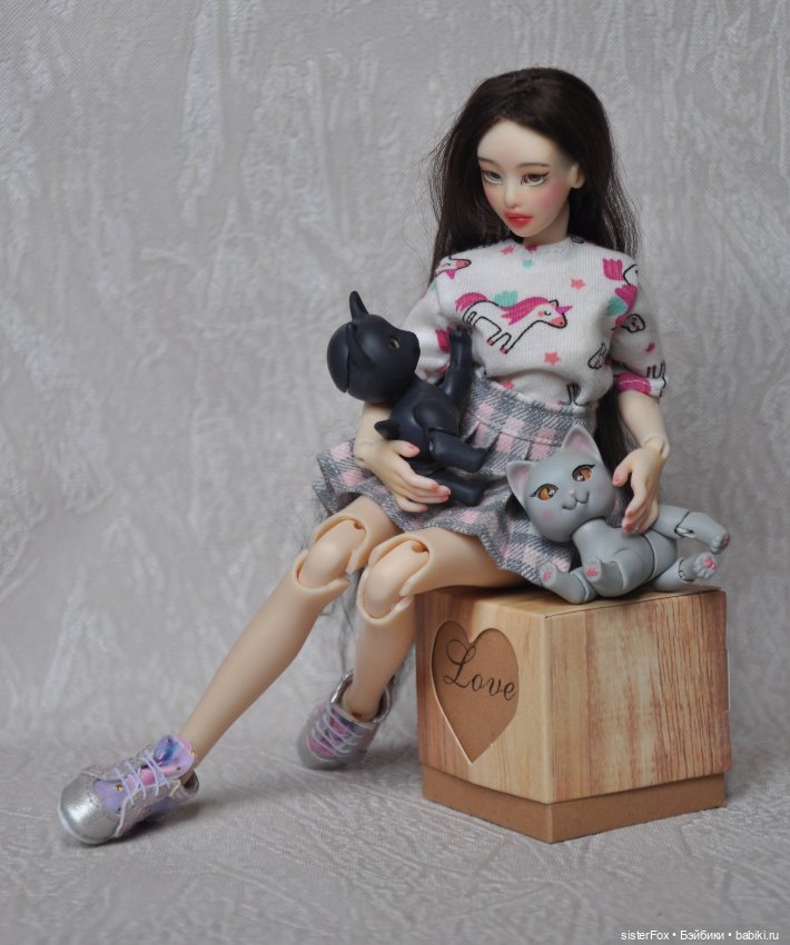 Лили и котики — Авторские шарнирные куклы своими руками: лепка (фото 9)