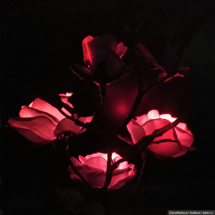 Светильник Веточка розы — Авторские украшения и аксессуары для кукол: фото (фото 8)