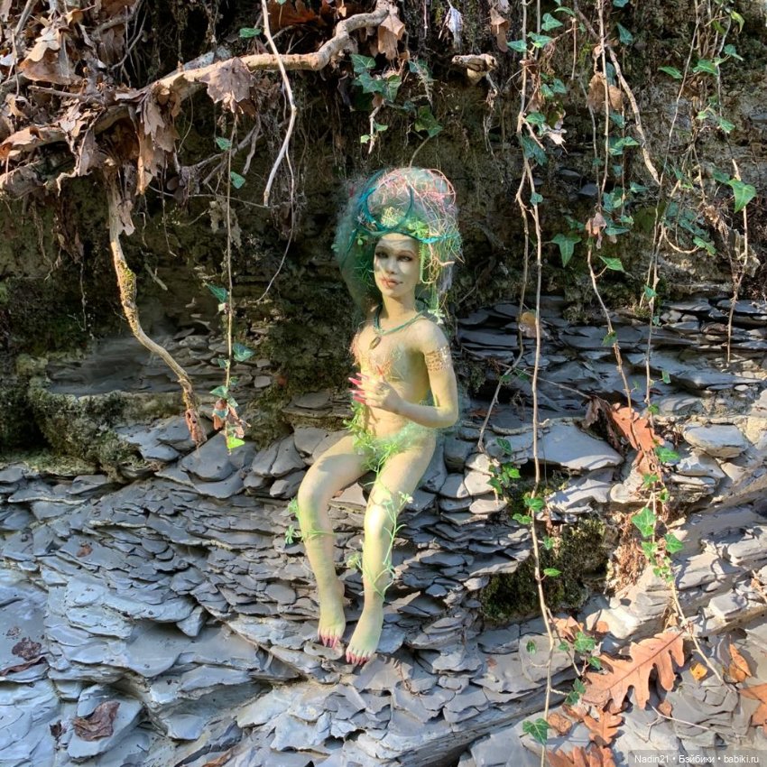 Текстильная кукла Дриада — Куклы из капрона и чулочной техники: авторские игрушки (фото 2)