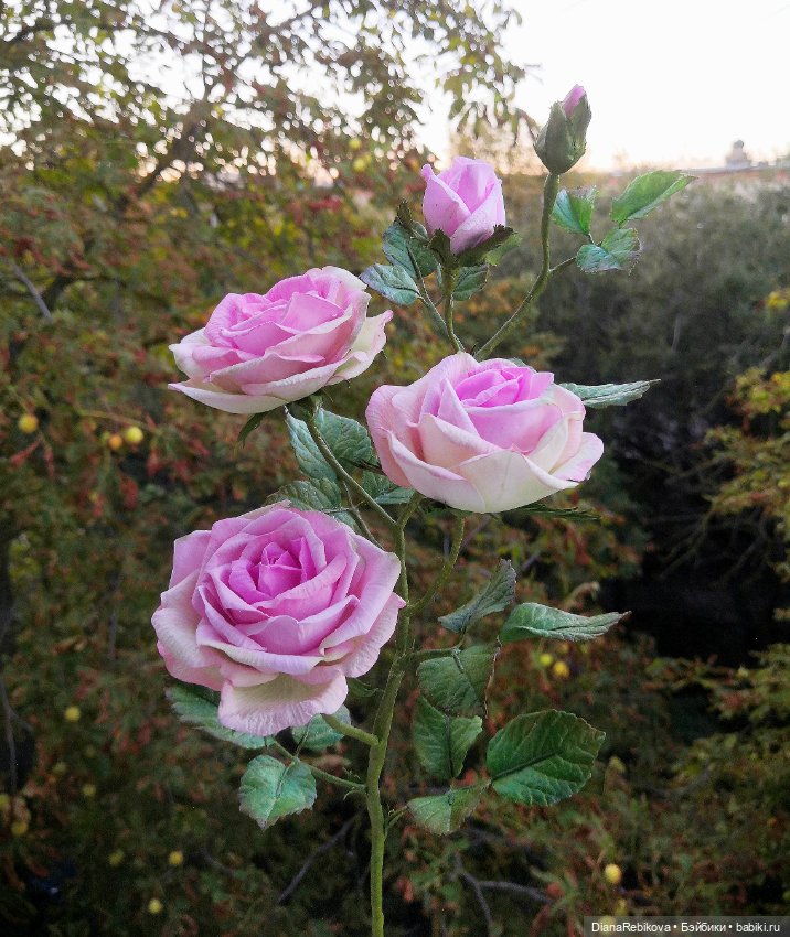 Светильник Веточка розы — Авторские украшения и аксессуары для кукол: фото (фото 6)