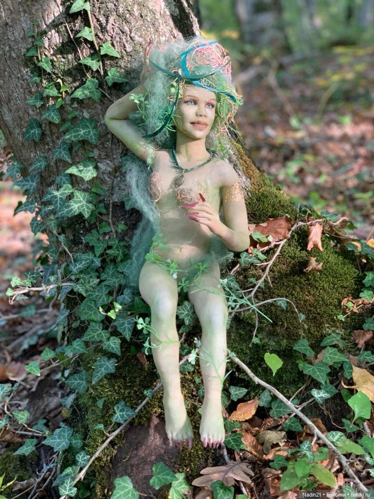Текстильная кукла Дриада — Куклы из капрона и чулочной техники: авторские игрушки (фото 3)
