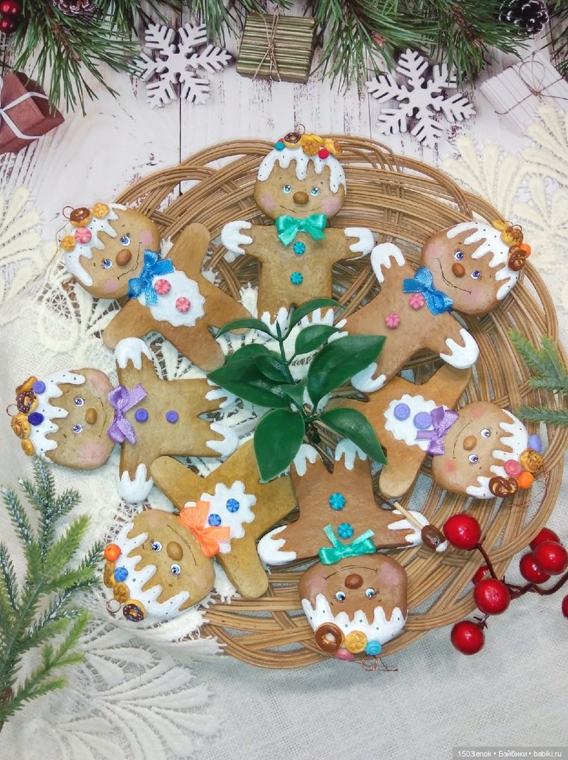 Пряничные человечки — Лепка авторских игрушек и папье (фото 9)