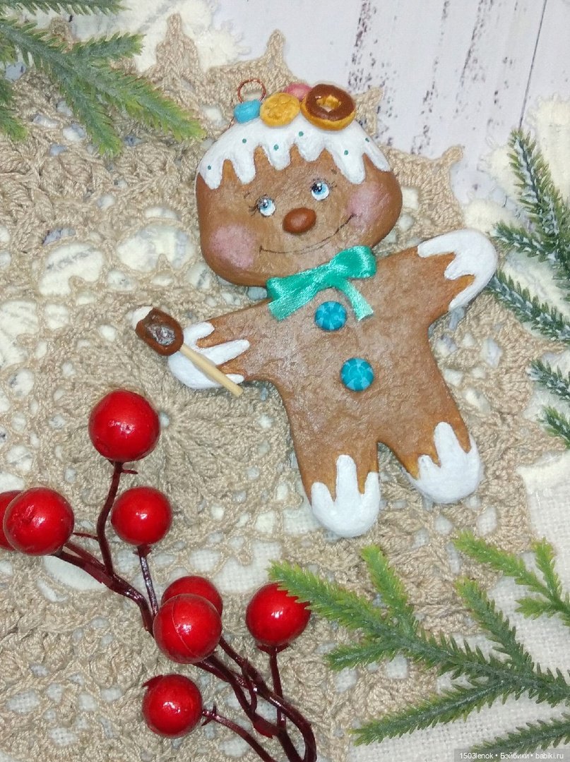 Пряничные человечки — Лепка авторских игрушек и папье (фото 5)