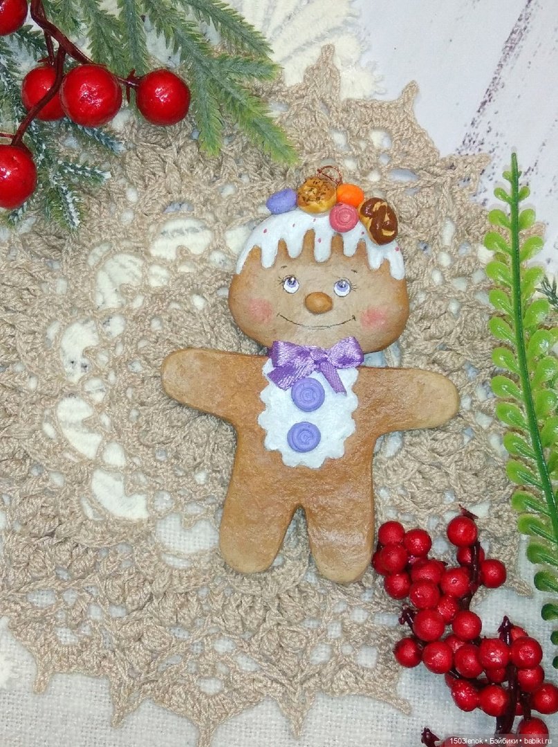 Пряничные человечки — Лепка авторских игрушек и папье (фото 7)