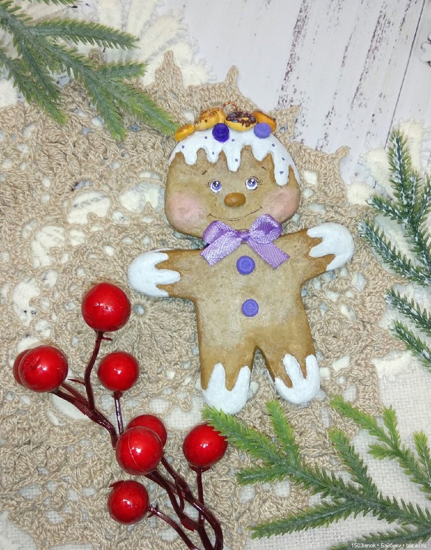 Пряничные человечки — Лепка авторских игрушек и папье (фото 2)