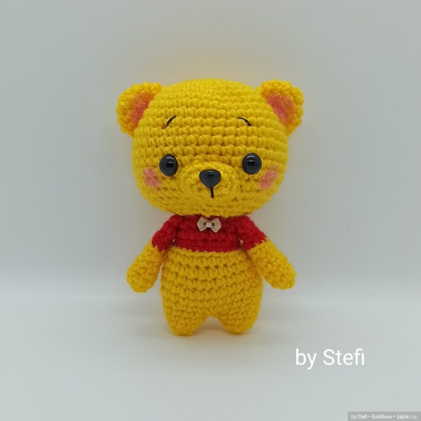 Захотелось связать что-то солнечное. Получился Михася (фото 7)