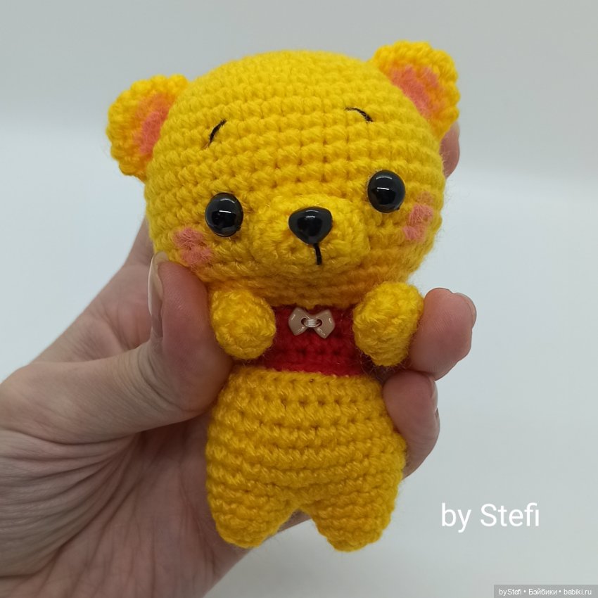 Захотелось связать что-то солнечное. Получился Михася (фото 5)