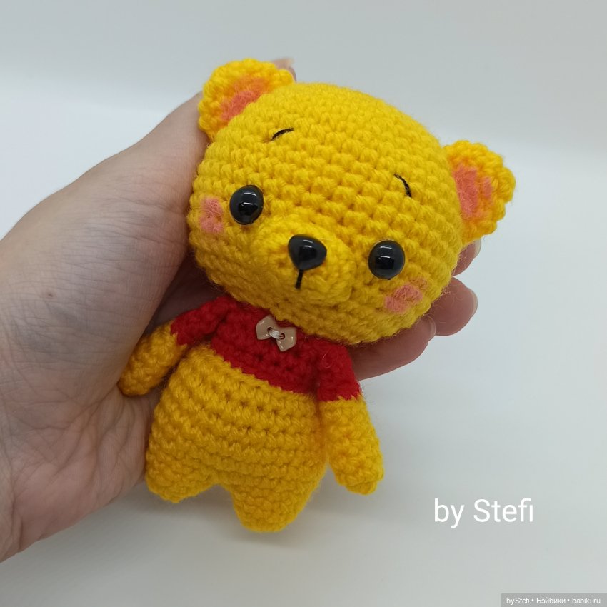 Захотелось связать что-то солнечное. Получился Михася (фото 6)