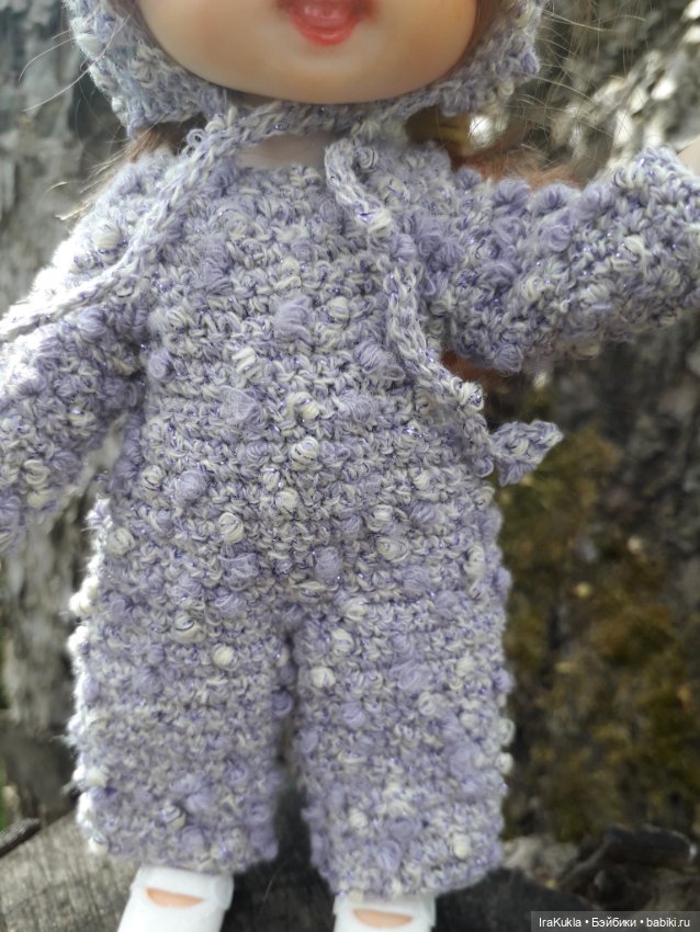 Из фантазийной пряжи — Одежда и обувь для кукол своими руками: фото (фото 9)