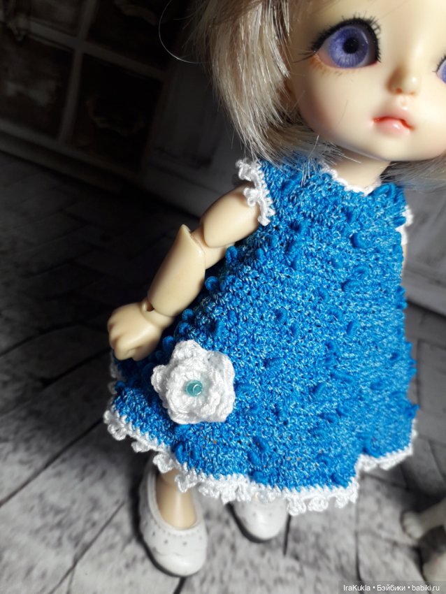 Из фантазийной пряжи — Одежда и обувь для кукол своими руками: фото (фото 6)