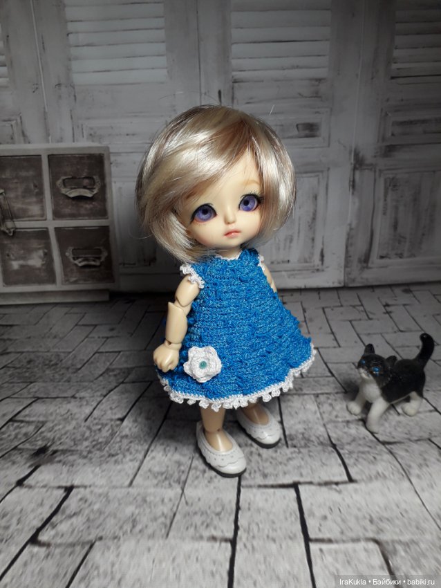 Из фантазийной пряжи — Одежда и обувь для кукол своими руками: фото (фото 7)