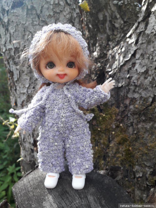 Из фантазийной пряжи — Одежда и обувь для кукол своими руками: фото (фото 8)