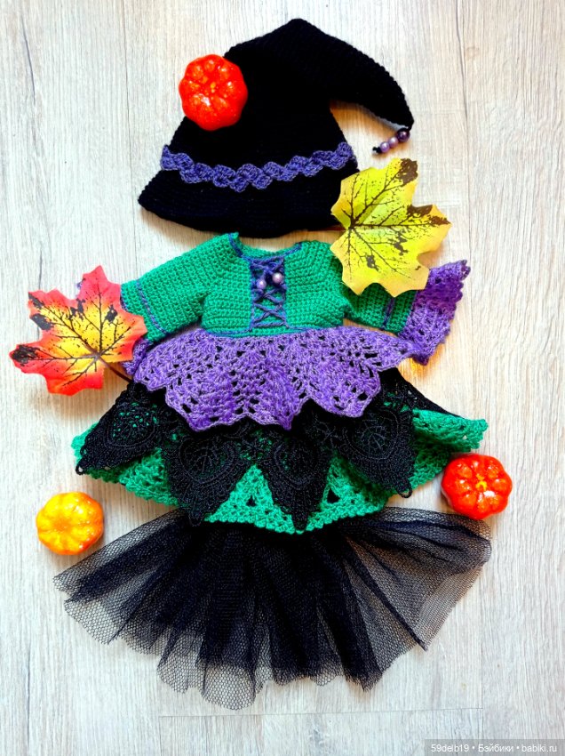 Новый наряд "Ведьмочка" для кукол паола рейна (фото 4)