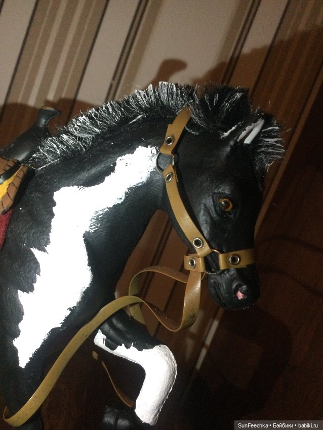 Чёрно-пегий Шериф — Лепка авторских игрушек и папье (фото 10)