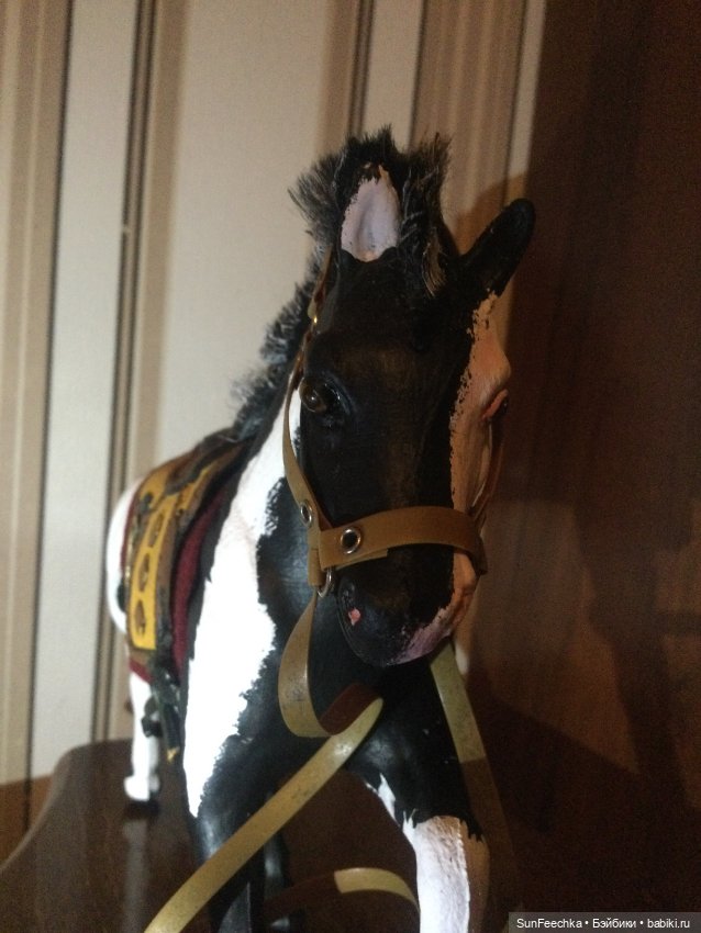 Чёрно-пегий Шериф — Лепка авторских игрушек и папье