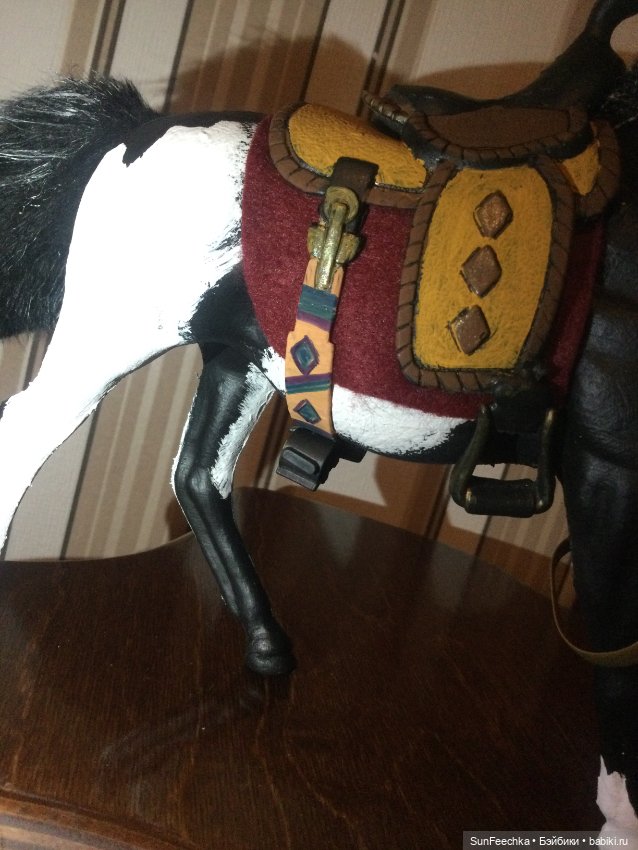 Чёрно-пегий Шериф — Лепка авторских игрушек и папье