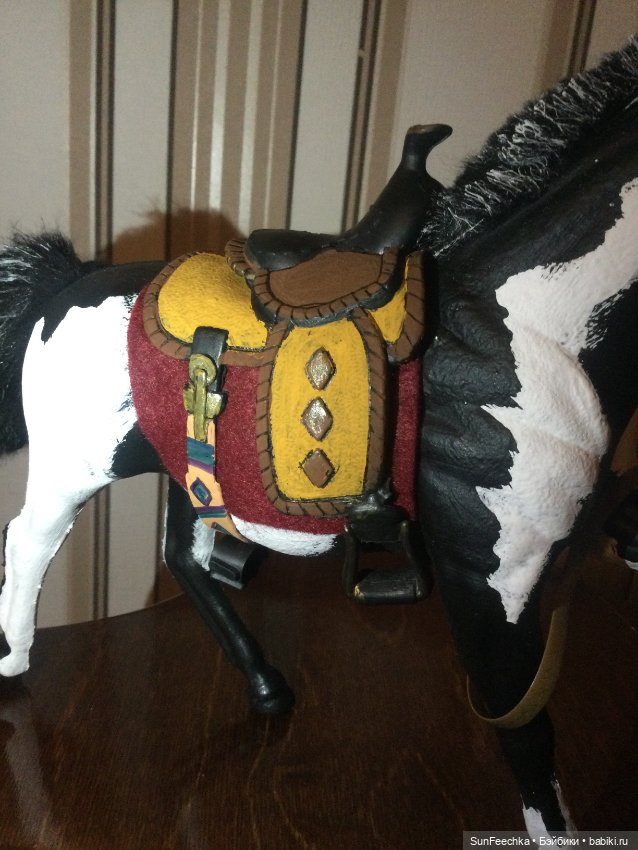 Чёрно-пегий Шериф — Лепка авторских игрушек и папье (фото 9)