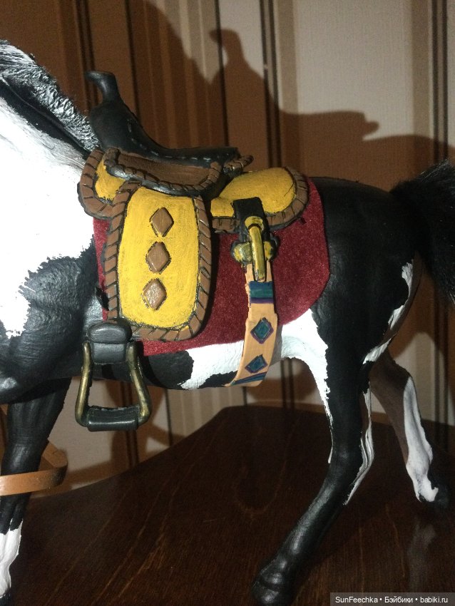 Чёрно-пегий Шериф — Лепка авторских игрушек и папье