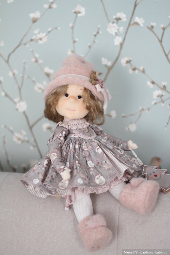 Мишель интерьерная текстильная кукла (фото 5)