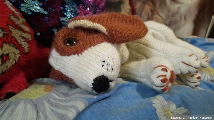 Новая работа щенок Бигля по выкройке любимой Клэр Гарланд