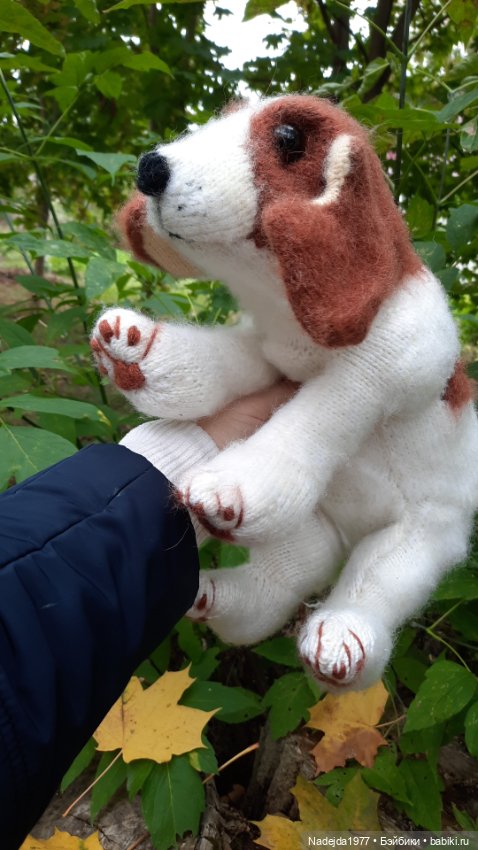 Новая работа щенок Бигля по выкройке любимой Клэр Гарланд