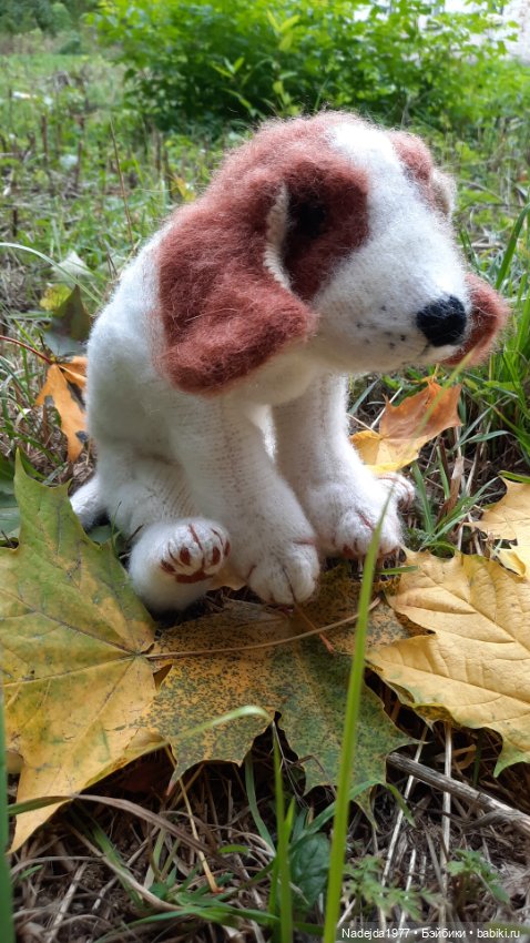 Новая работа щенок Бигля по выкройке любимой Клэр Гарланд