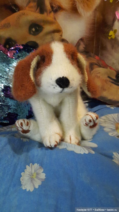 Новая работа щенок Бигля по выкройке любимой Клэр Гарланд