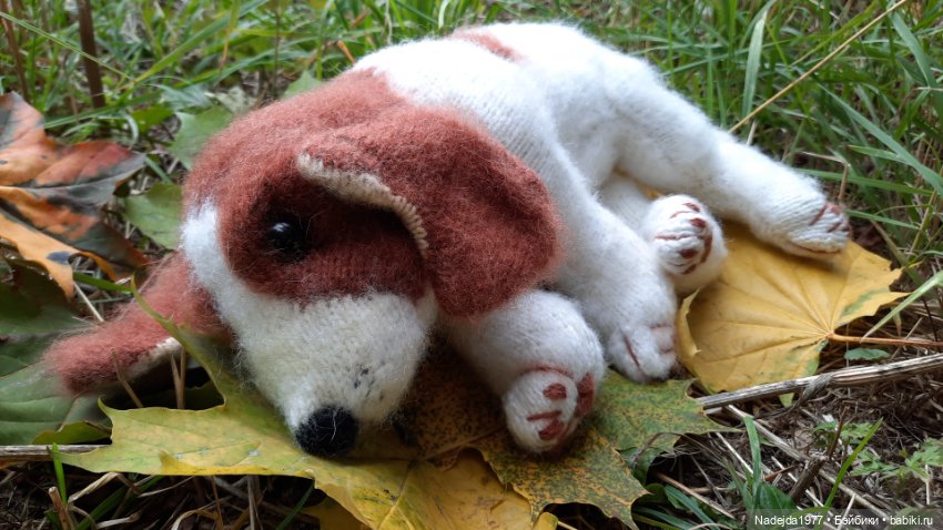 Новая работа щенок Бигля по выкройке любимой Клэр Гарланд (фото 6)