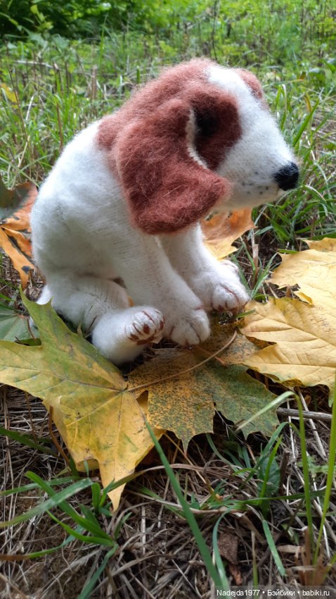 Новая работа щенок Бигля по выкройке любимой Клэр Гарланд