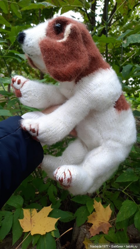 Новая работа щенок Бигля по выкройке любимой Клэр Гарланд