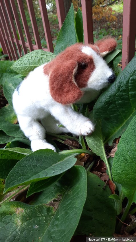 Новая работа щенок Бигля по выкройке любимой Клэр Гарланд (фото 5)