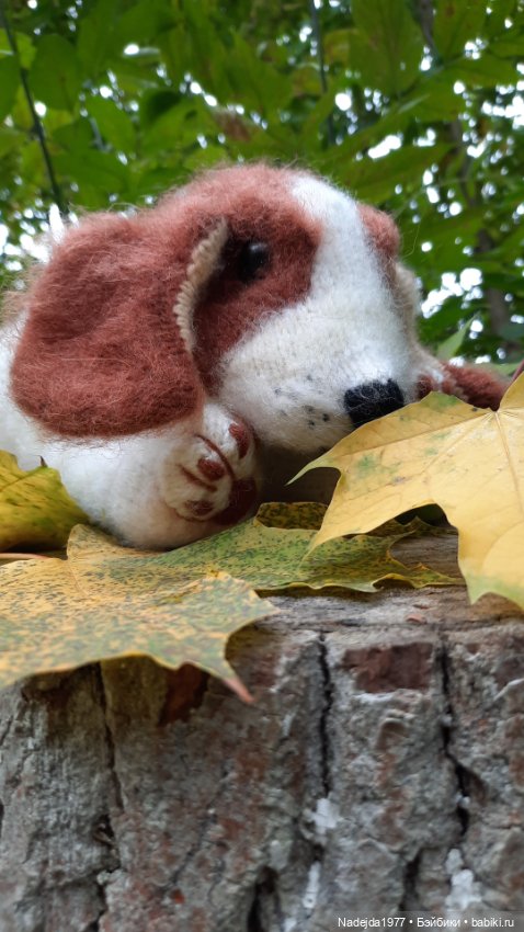 Новая работа щенок Бигля по выкройке любимой Клэр Гарланд