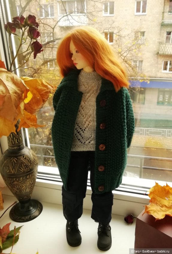 Пресловутый изумрудный кардиган. Или осень в доме продолжается (фото 4)