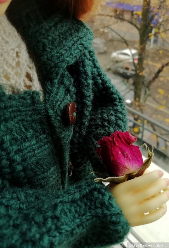 Пресловутый изумрудный кардиган. Или осень в доме продолжается (фото 8)