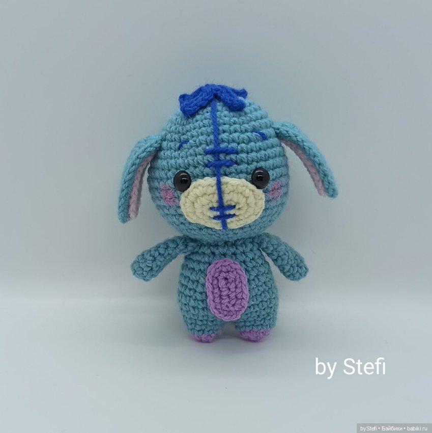 Ослик Иа — Вязаные игрушки и амигуруми: крючком