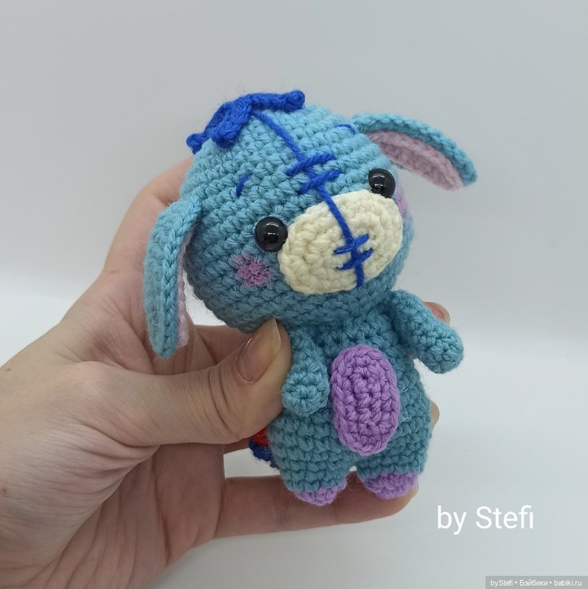 Ослик Иа — Вязаные игрушки и амигуруми: крючком (фото 4)