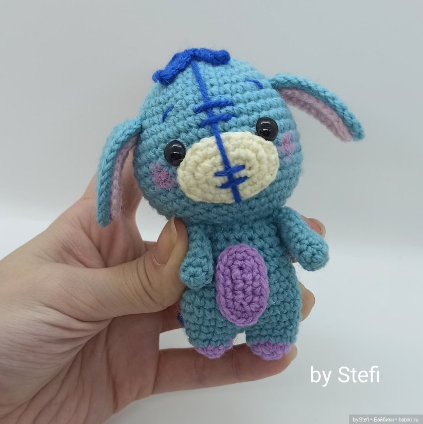 Ослик Иа — Вязаные игрушки и амигуруми: крючком (фото 3)
