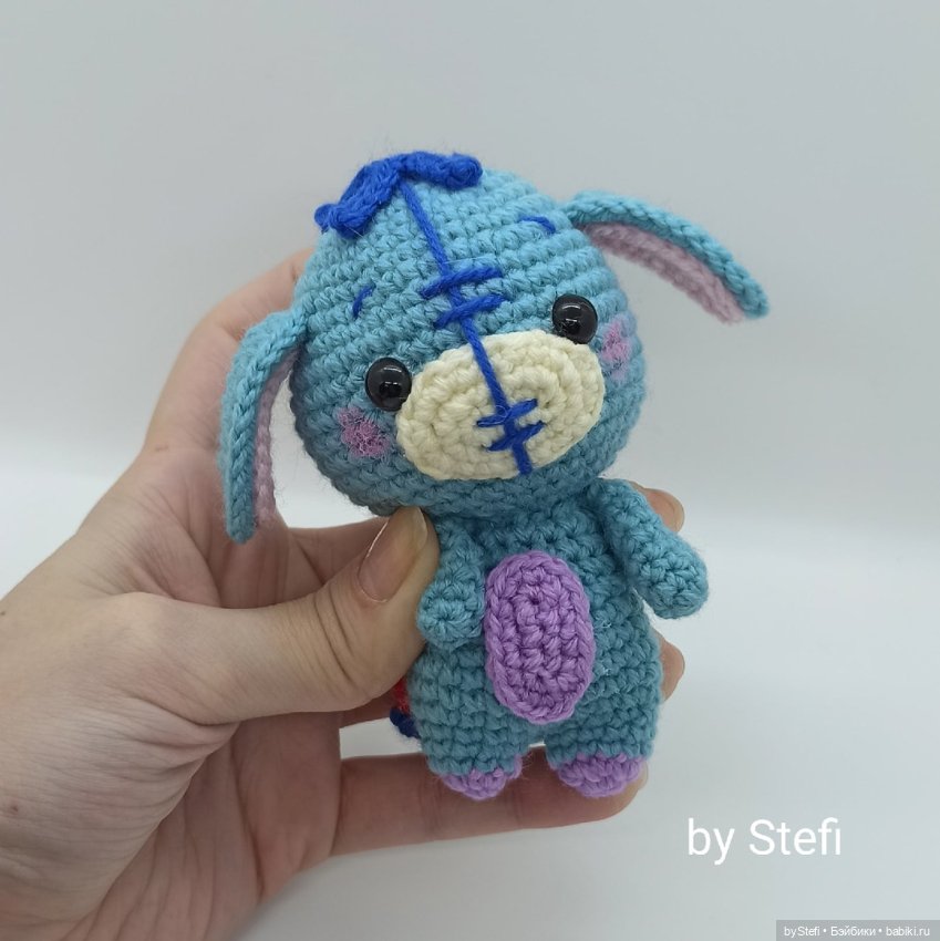 Ослик Иа — Вязаные игрушки и амигуруми: крючком (фото 6)