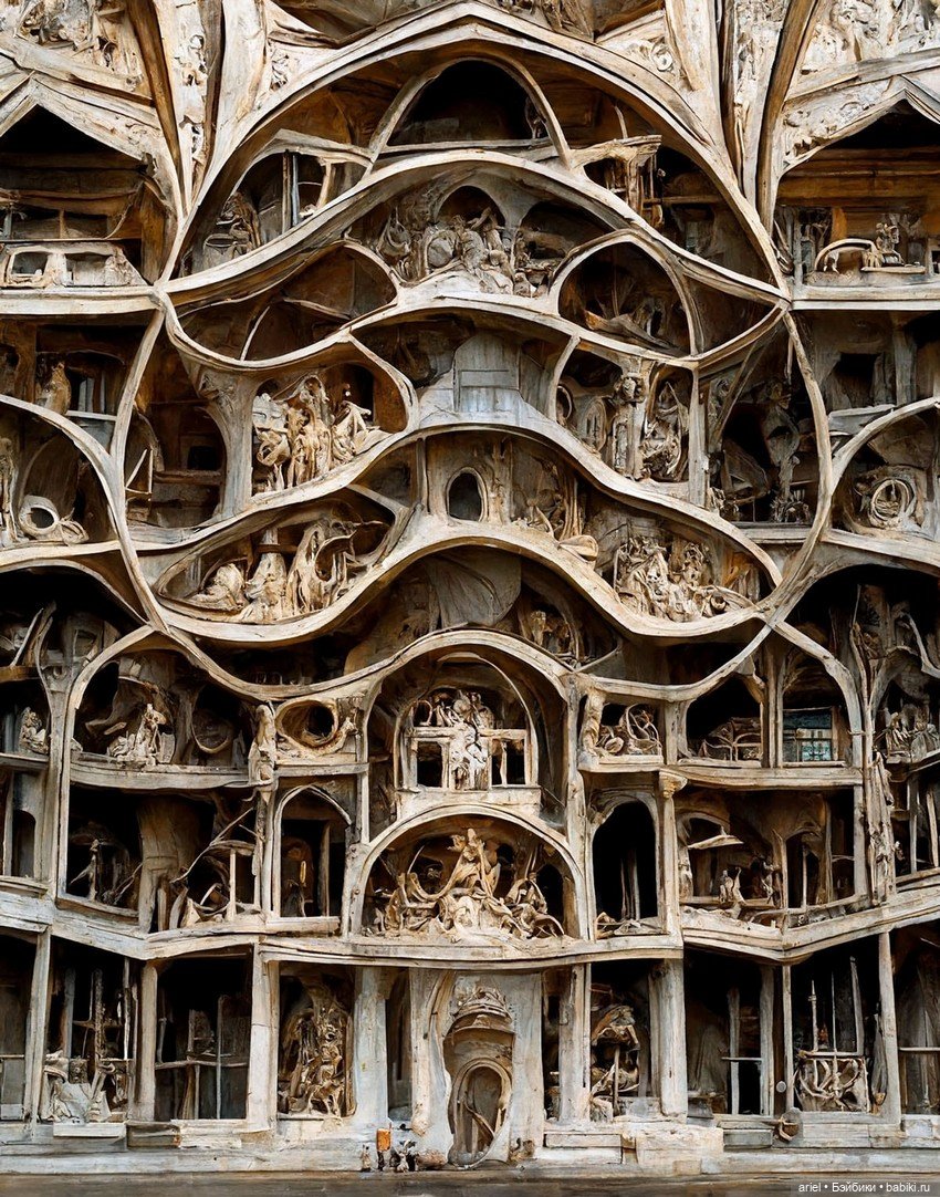 Шелк и камень сливаются в роскошной архитектуре Касима Икбала (Qasim Iqbal), созданной искусственным интеллектом (фото 5)