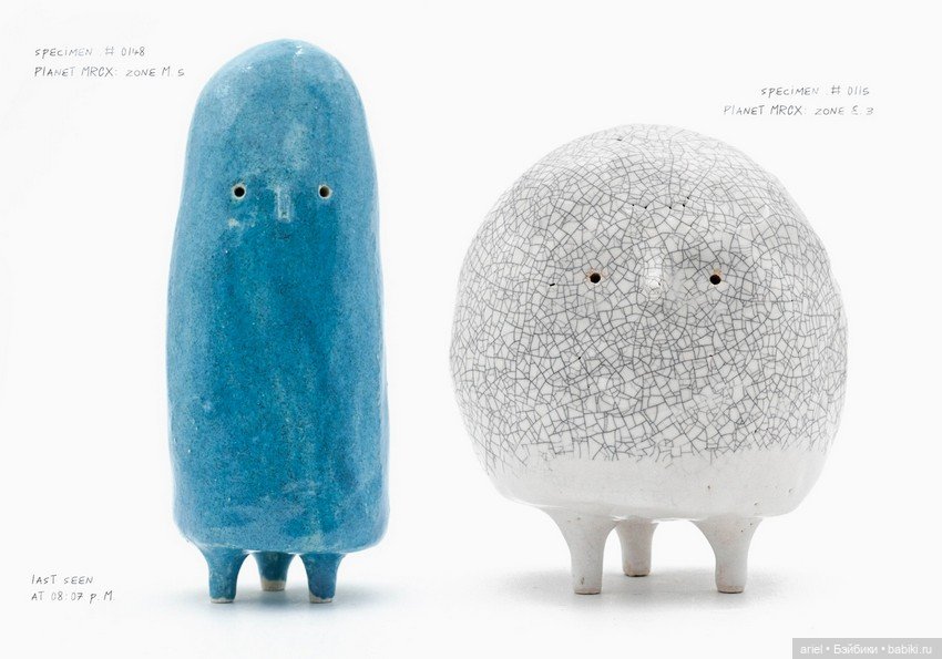 Умилительные керамические пришельцы от Месье Кайу (Monsieur Cailloux) (фото 6)