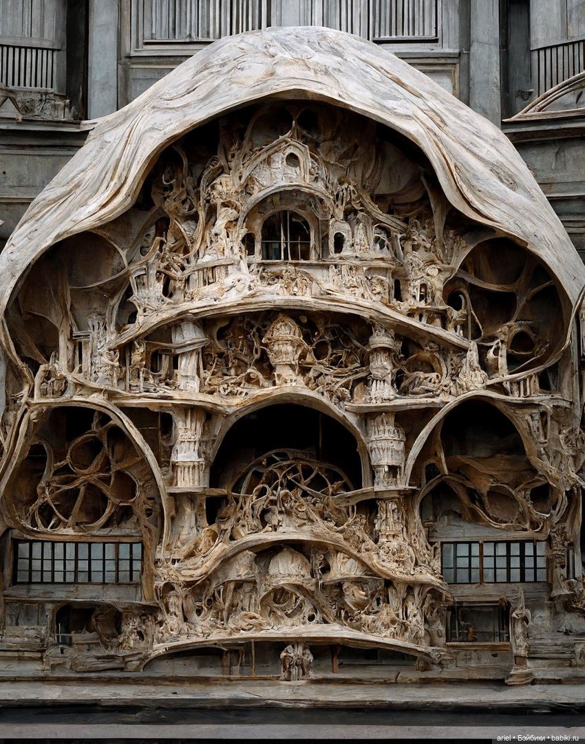 Шелк и камень сливаются в роскошной архитектуре Касима Икбала (Qasim Iqbal), созданной искусственным интеллектом (фото 4)