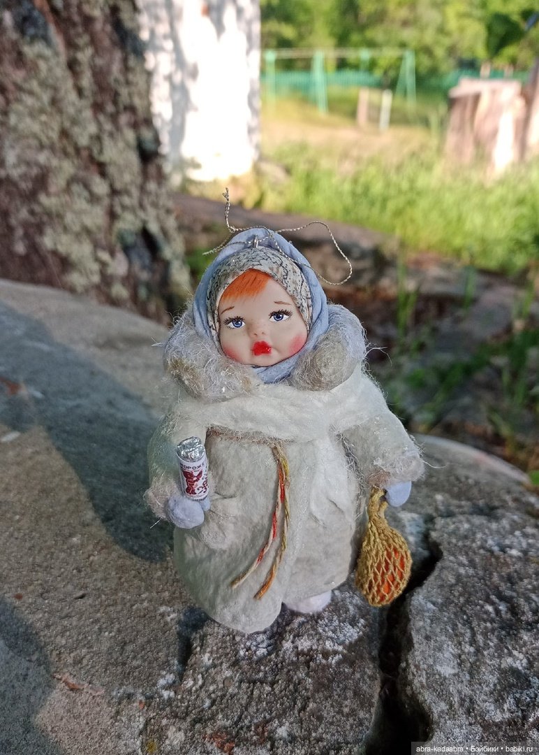 Мои новые ватнички — Ватные игрушки на елку: ретро (фото 4)