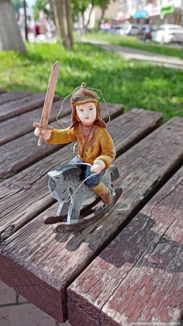 Мои новые ватнички — Ватные игрушки на елку: ретро (фото 10)