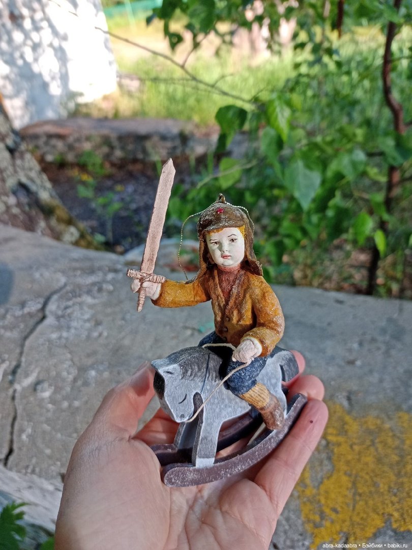 Мои новые ватнички — Ватные игрушки на елку: ретро (фото 9)