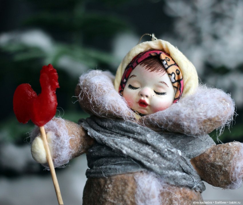 Мои новые ватнички — Ватные игрушки на елку: ретро (фото 6)